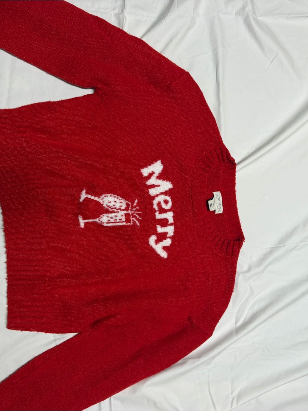 'Merry' Crewneck Crop Sweater